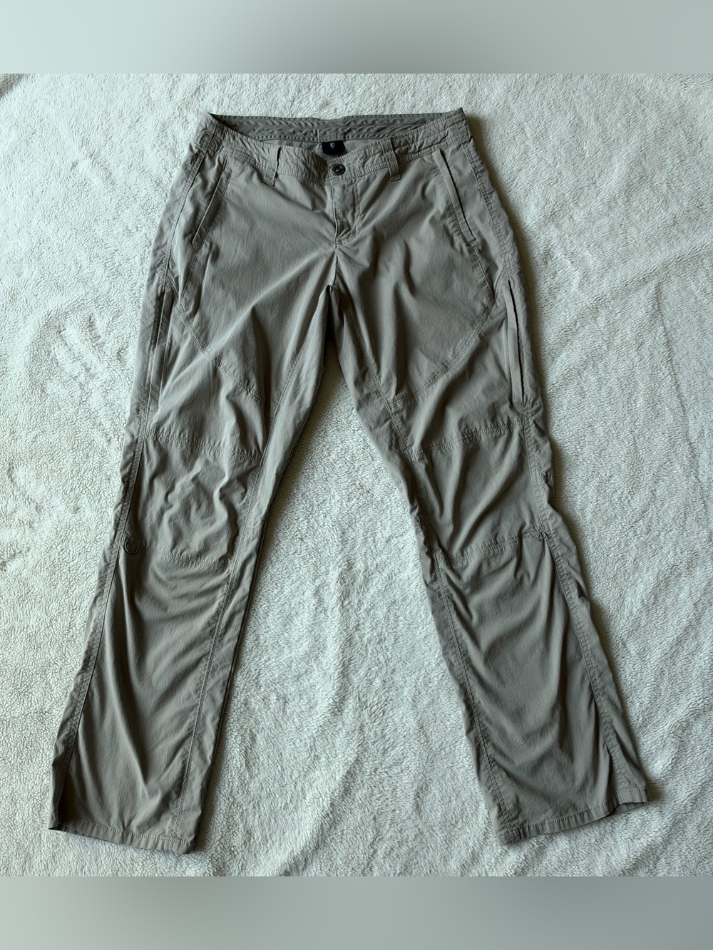 Kuhl Spire Roll Up Pants Womens 10 Short (31x30) Beige Hiking Outdoor Gorpcore